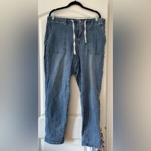 Judy Blue Airline Joggers Jeans with Drawstring